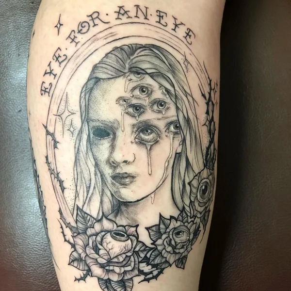 Graphic tattoo by Emily Falkowski in Rocky Hill