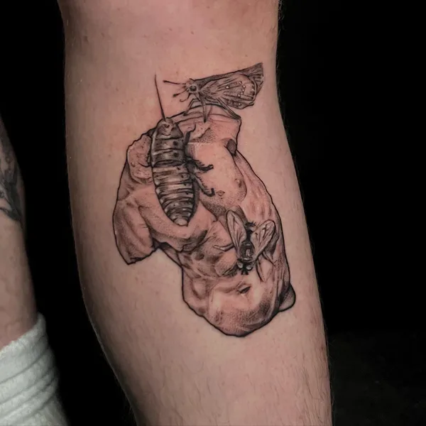 Graphic tattoo by Emily Falkowski in Rocky Hill