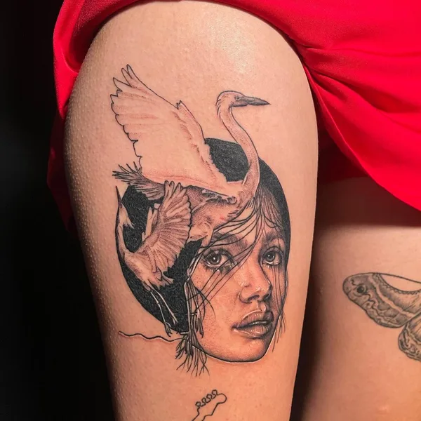 Graphic tattoo by Emily Falkowski in Rocky Hill