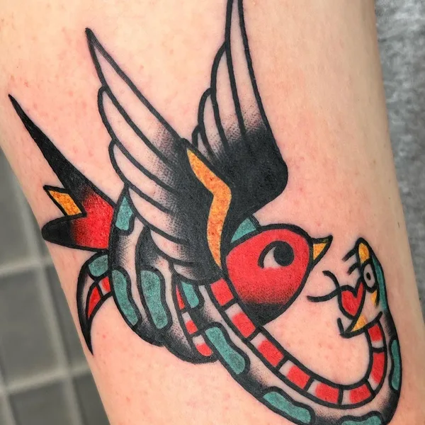 Traditional tattoo by Derik Snell in West Hartford