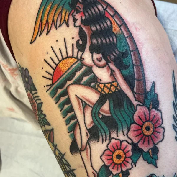 Traditional tattoo by Derik Snell in West Hartford