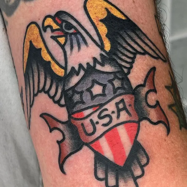 Traditional tattoo by Derik Snell in West Hartford