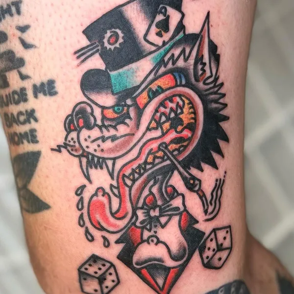 Traditional tattoo by Derik Snell in West Hartford