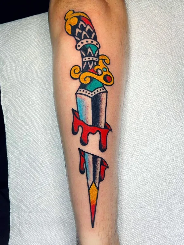 color traditional tatouage sur forearm #57776 | Artiste tatoueur Darius Cappelli