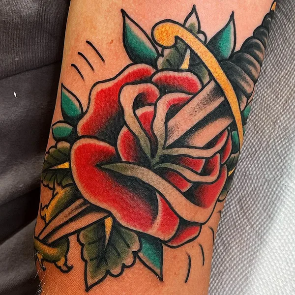 Old School tattoo by Ryan Miller in Oakville