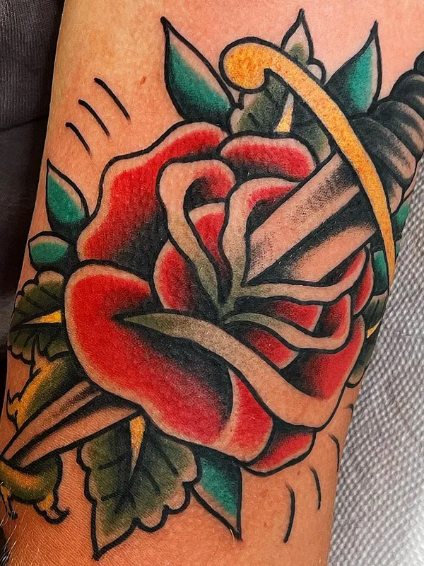 color traditional tatouage sur forearm #57788 | Artiste tatoueur Ryan Miller