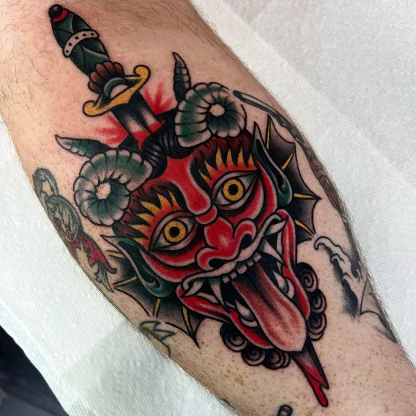 Old School tattoo by Ryan Miller in Oakville