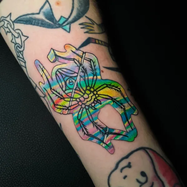 Color tattoo by Kate Perets in New York City