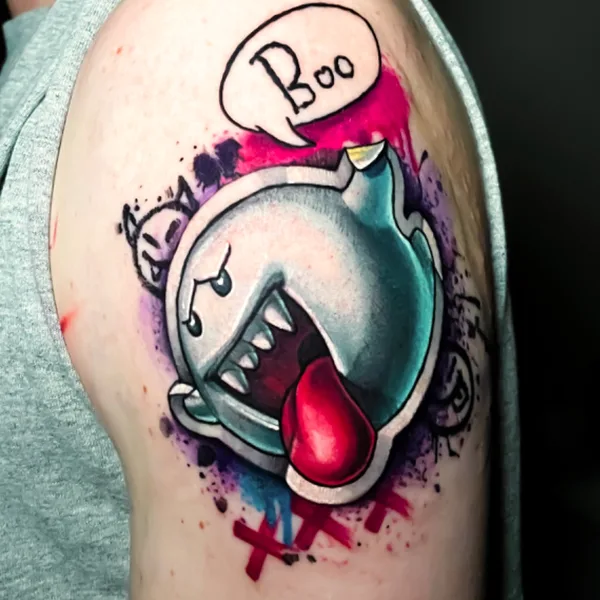 Color tattoo by Kate Perets in New York City