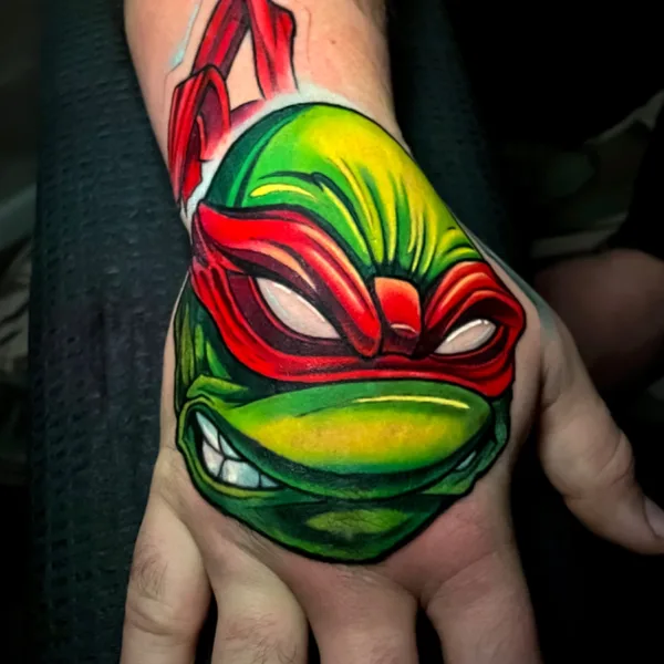 Color tattoo by Kate Perets in New York City