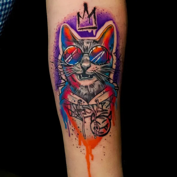 Color tattoo by Kate Perets in New York City