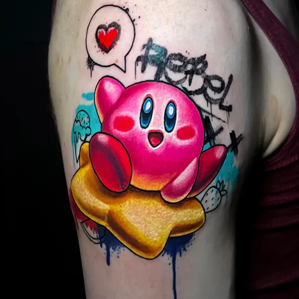 Color tattoo by Kate Perets in New York City