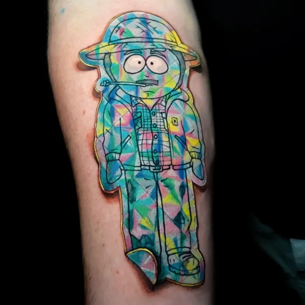 Color tattoo by Kate Perets in New York City