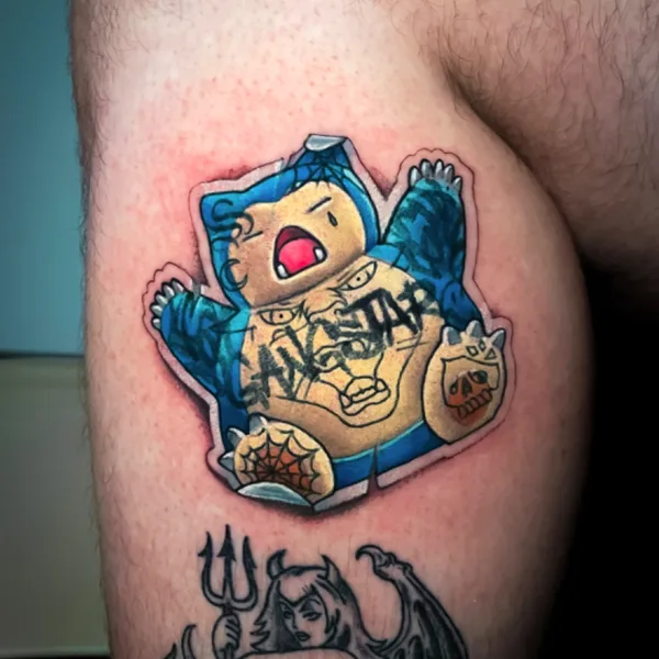 Color tattoo by Kate Perets in New York City