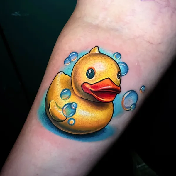 Color tattoo by Kate Perets in New York City