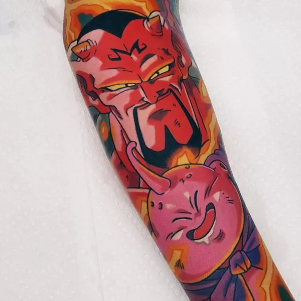 Anime tattoo by Andrew Douglas in Cedar Rapids