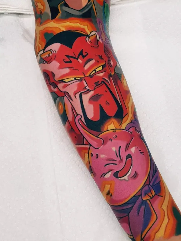 color anime Tatuaggio su full sleeve #74000 | Tatuatore Andrew Douglas