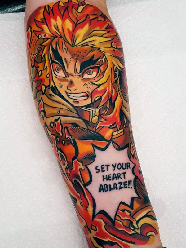 color anime Tatuaggio su forearm #74003 | Tatuatore Andrew Douglas
