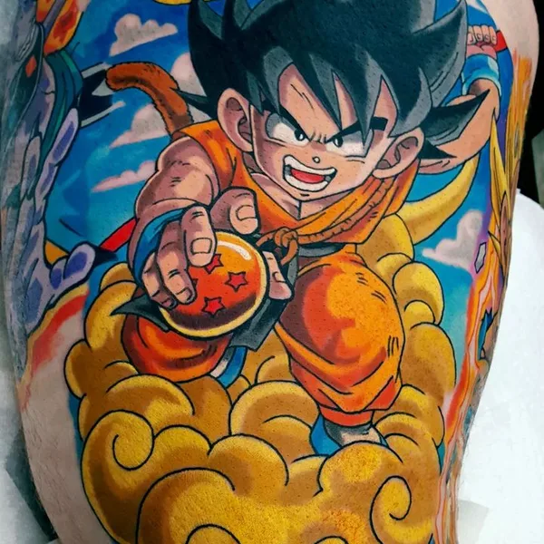 Anime tattoo by Andrew Douglas in Cedar Rapids