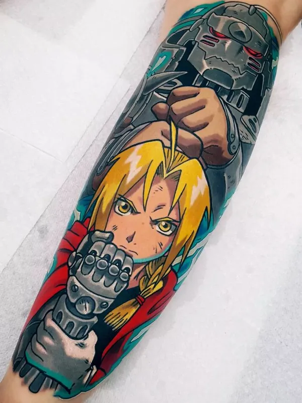 color anime Tatuaggio su forearm #74008 | Tatuatore Andrew Douglas