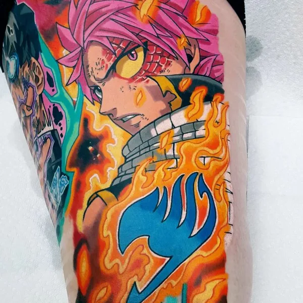 Anime tattoo by Andrew Douglas in Cedar Rapids