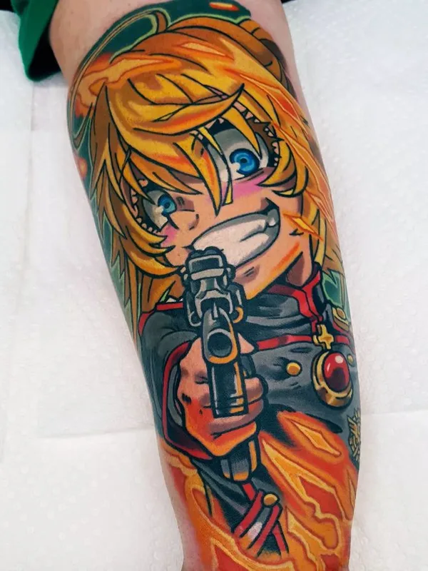 color anime Tatuaggio su forearm #74004 | Tatuatore Andrew Douglas