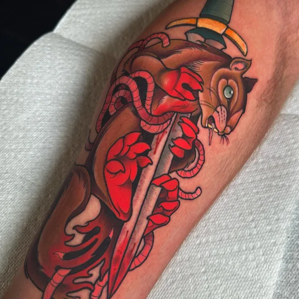 Neo Traditional tattoo by Jess Longfield in Des Moines