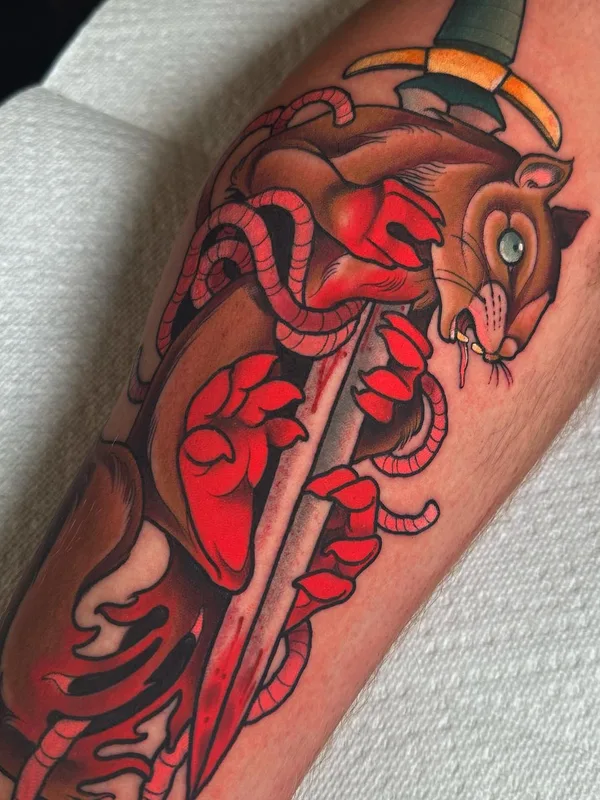 Neo Traditional tattoo by Jess Longfield in Des Moines