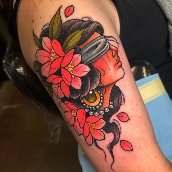 Neo Traditional tattoo by Jess Longfield in Des Moines