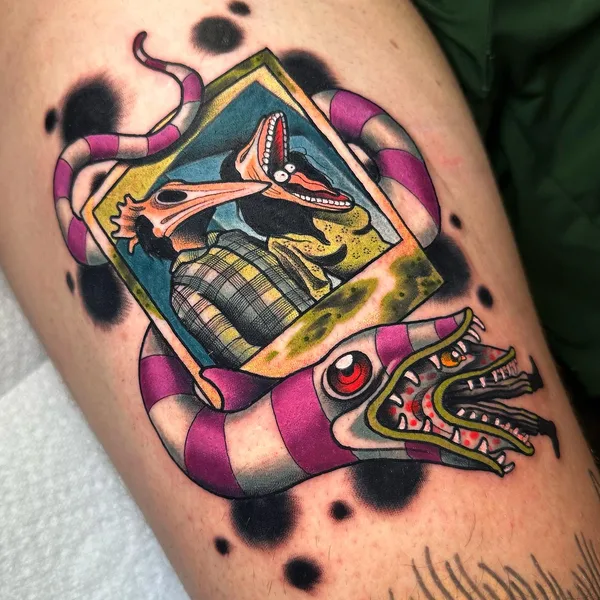 Neo Traditional tattoo by Jess Longfield in Des Moines