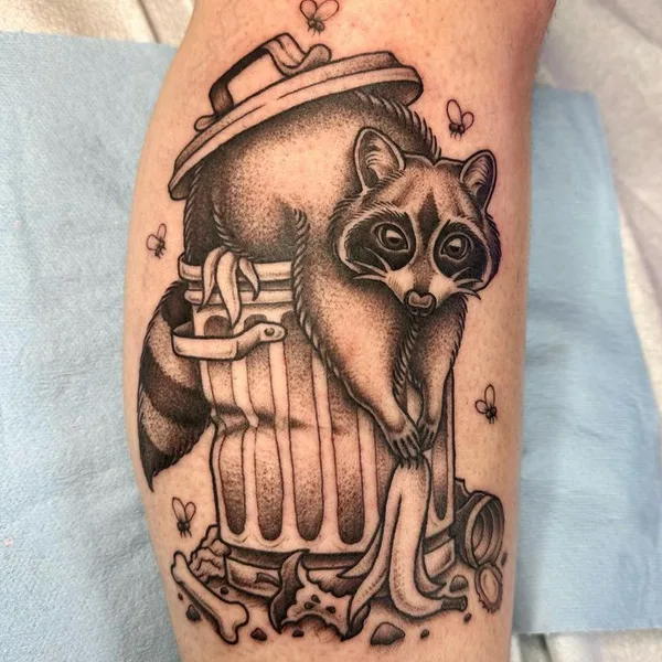 Graphic tattoo by Abby SR in Portland