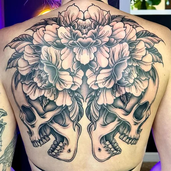 Graphic tattoo by Abby SR in Portland