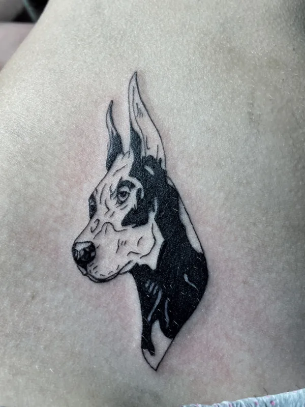 black blackwork татуировка на shoulder blade #74040 | Тату мастер Тарасенко Екатерина 