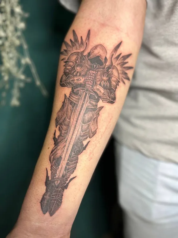 black and grey black and grey татуировка на forearm #74032 | Тату мастер Тарасенко Екатерина 