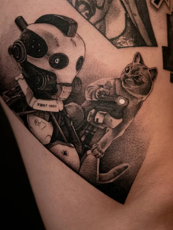 black and grey black and grey татуировка на forearm #33379 | Тату мастер Elizaveta Omicheva