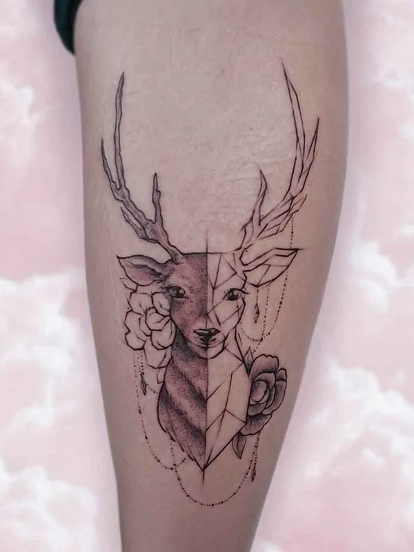 black and grey geometric tattoo auf forearm #19268 | Tätowierer Ника Столяровская