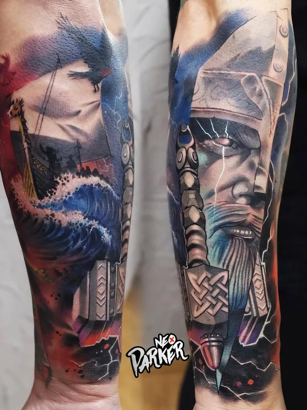 male color realism 타투 부위 forearm #24808 | 타투이스트 Neo Parker (Rober Pedragosa)