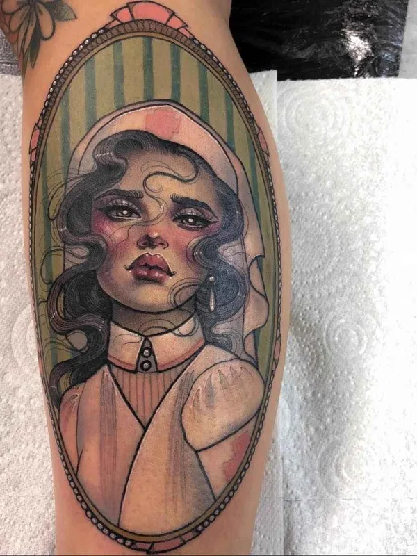 female color realism tattoo on forearm #20285 | Tattoo Artist Hannah Flowers