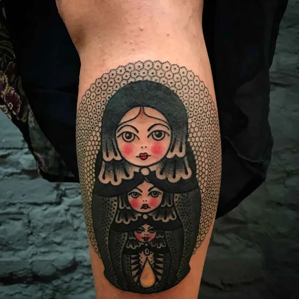 Abstract tattoo by Tomas Garcia in Barcelona