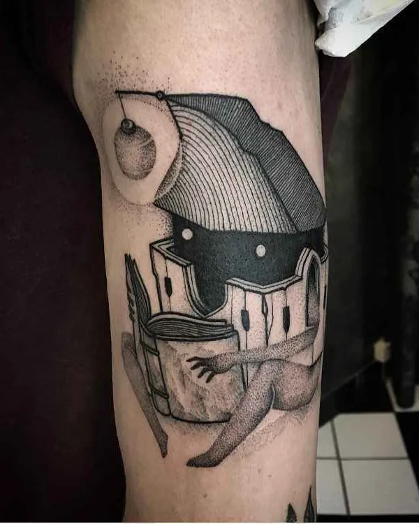 black and grey blackwork tattoo on forearm #17617 | Tattoo Artist William Steiner-Pacheco