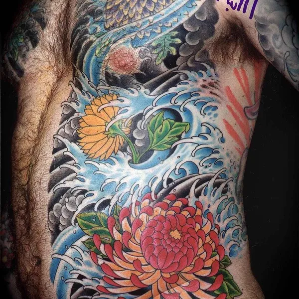 Traditional tattoo by Mike Rubendall