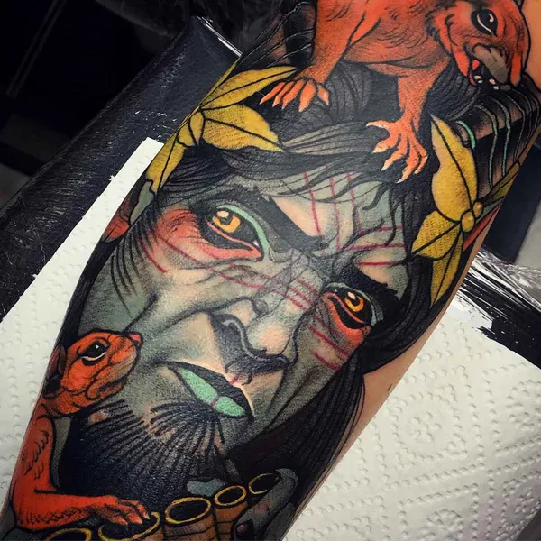 Нео традиционная tattoo by Bartosz Panas in Warszawa