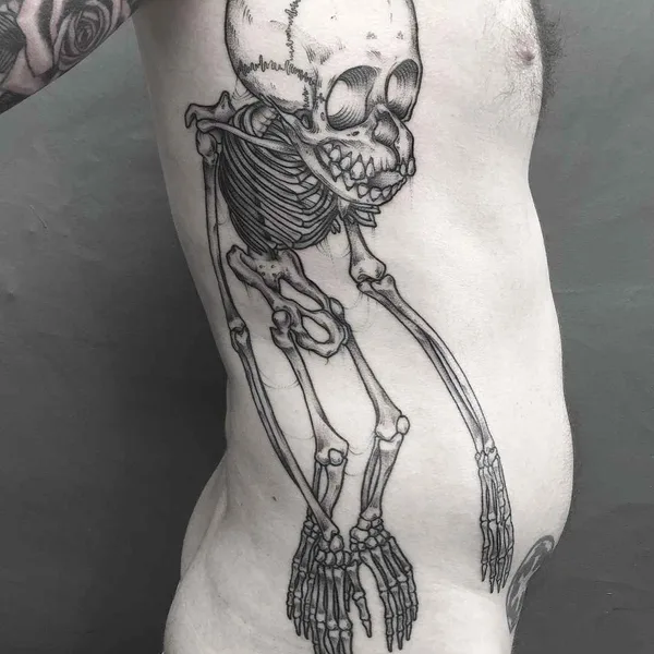 Linework tattoo by Lozzy Bones