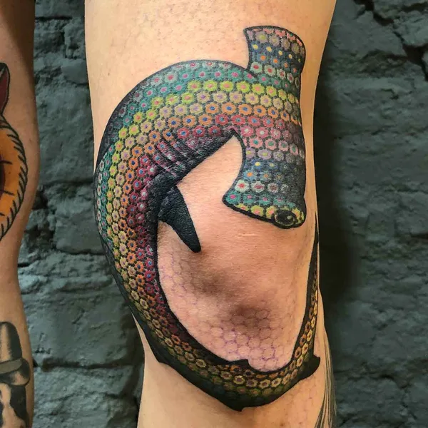 Abstract tattoo by Tomas Garcia in Barcelona
