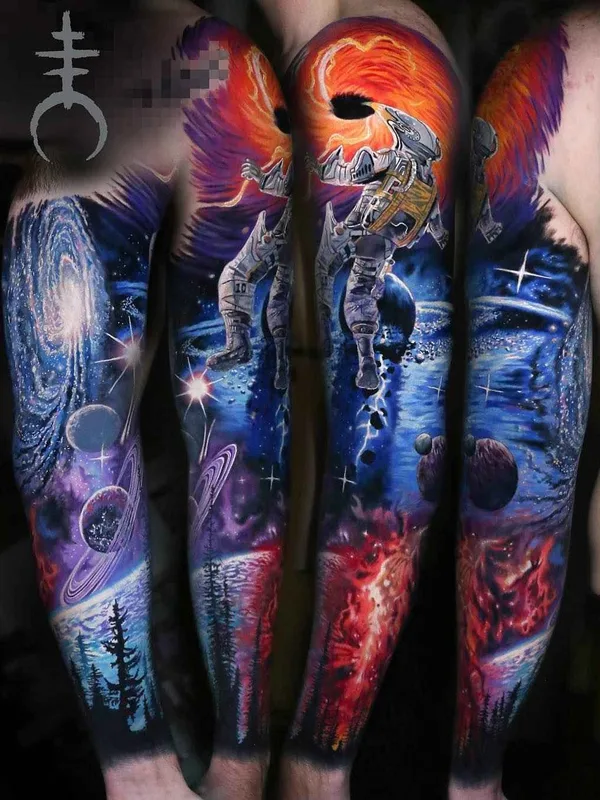 color realism tattoo auf full sleeve #18325 | Tätowierer Moriel El Mori Seror