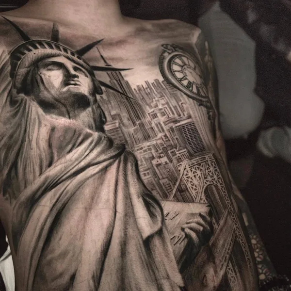 Author's Style tattoo by Darwin Enriquez in New York City