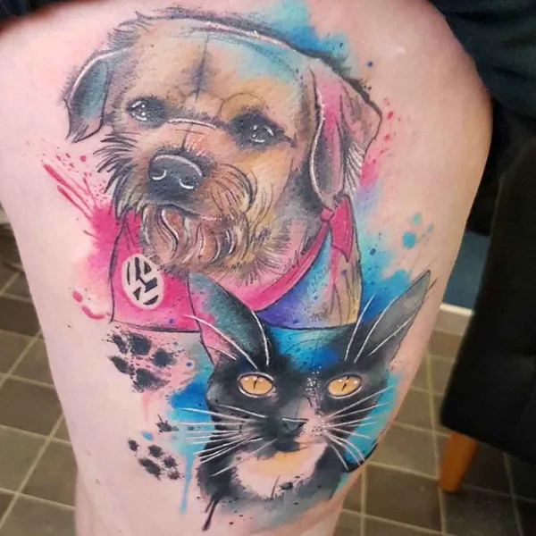 Abstract tattoo by Josie Sexton