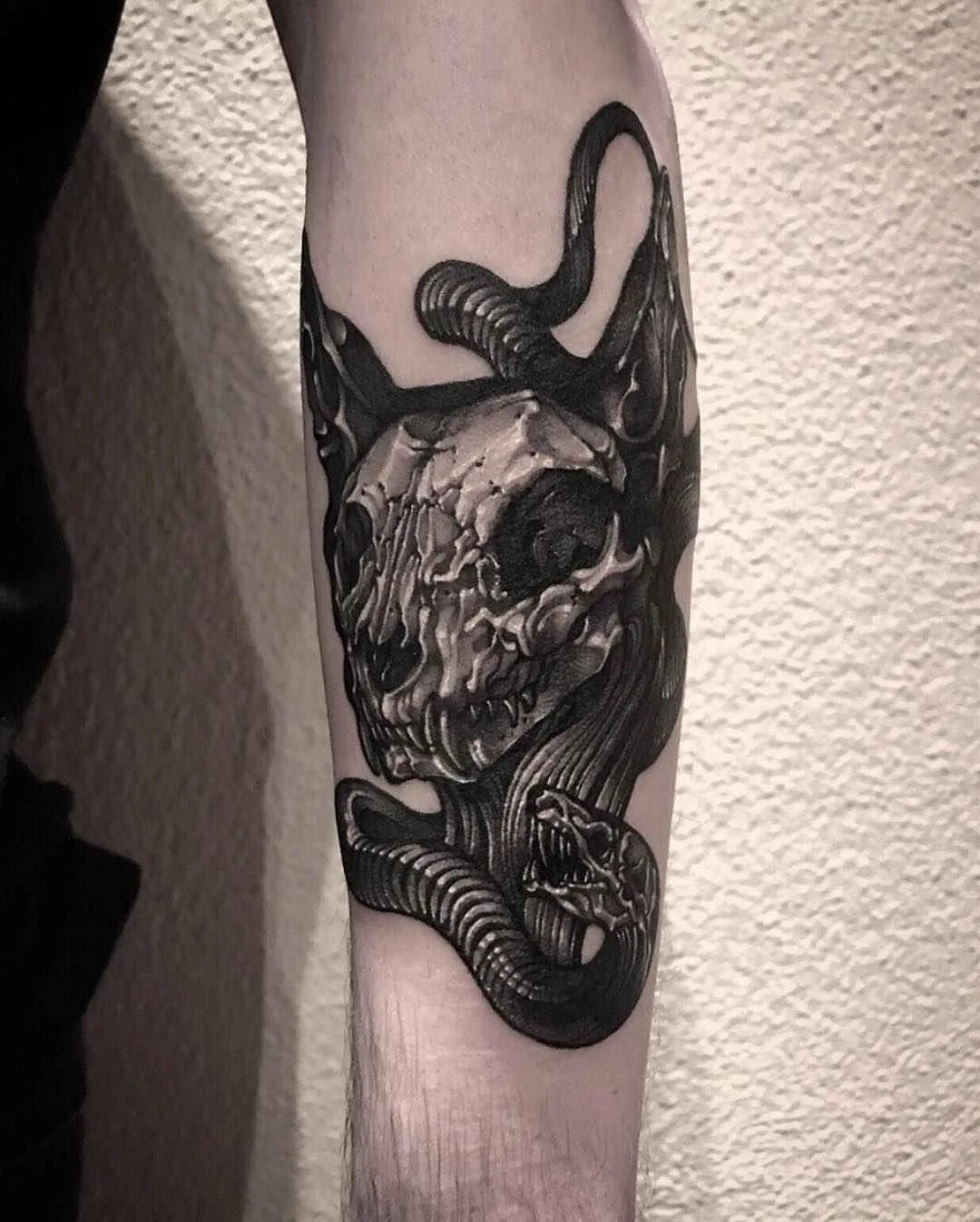 Tattoo artist Gara authors style blackwork tattoo | Korea