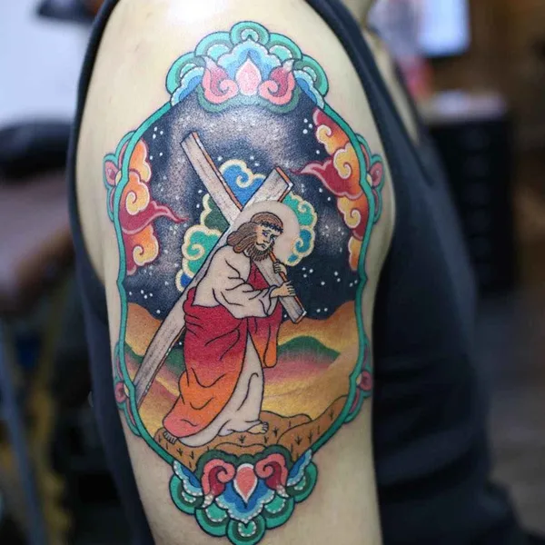 Традиционная tattoo by Pitta in Seoul
