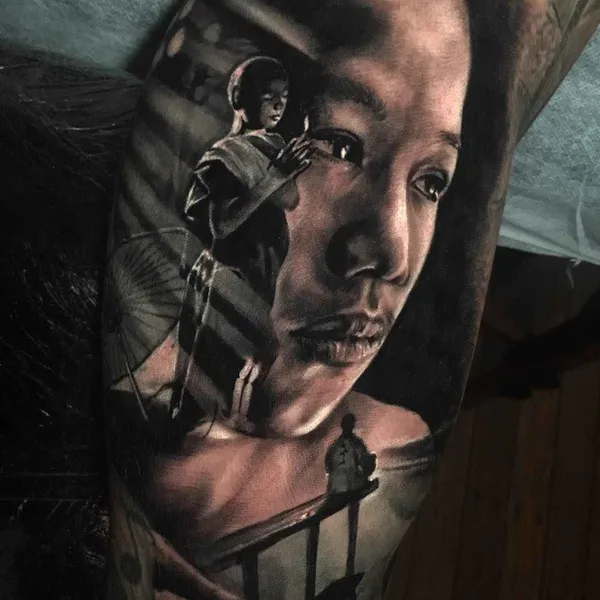 Author's Style tattoo by Damon Holleis in Sydney